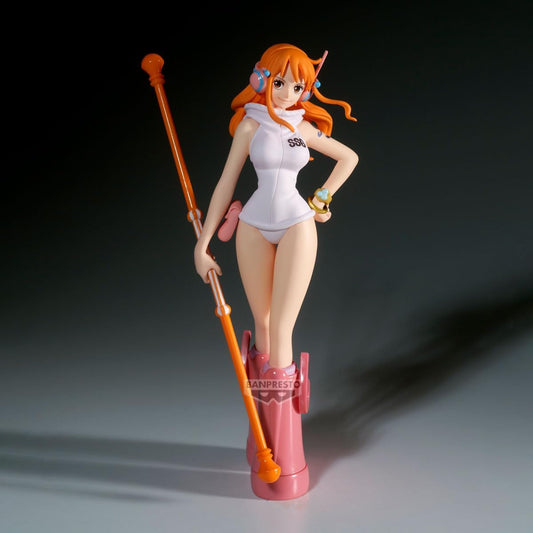 One Piece: Nami (Future Island Egghead Ver.) The Shukko Authentic 16cm PVC Exhibition Scale Statue by Banpresto