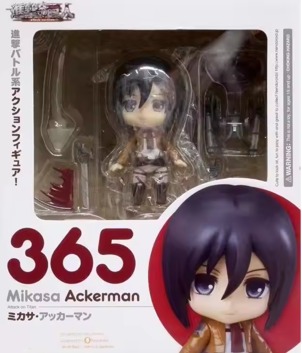 Attack on Titan: Mikasa Ackerman (Nendoroid No.365) Authentic Fully Articulated Premium Chibi Figure by Good Smile Company