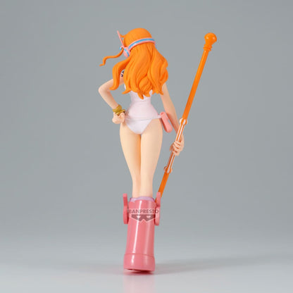 One Piece: Nami (Future Island Egghead Ver.) The Shukko Authentic 16cm PVC Exhibition Scale Statue by Banpresto