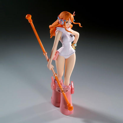 One Piece: Nami (Future Island Egghead Ver.) The Shukko Authentic 16cm PVC Exhibition Scale Statue by Banpresto
