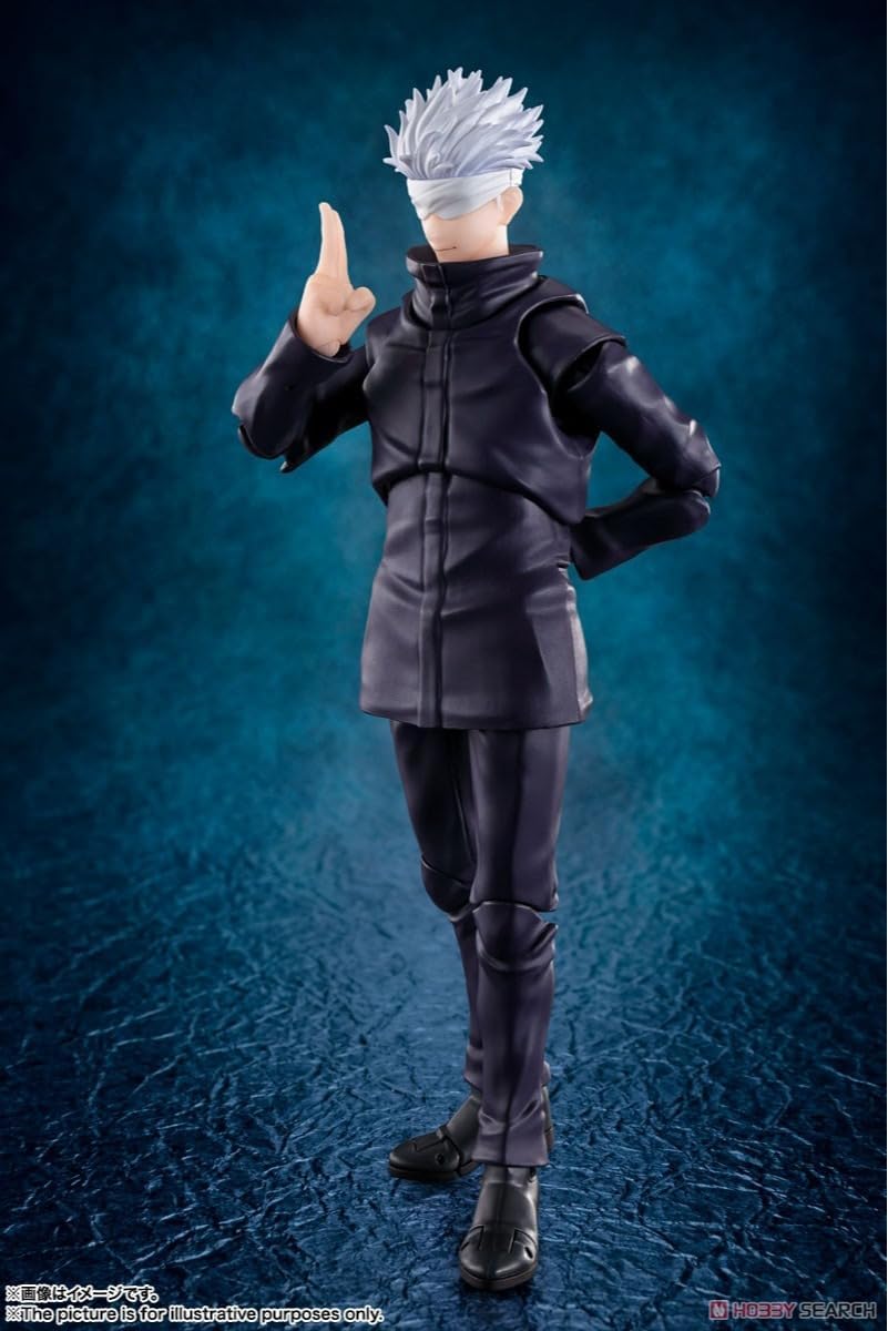 Jujutsu Kaisen 0: The Movie S.H.Figuarts Satoru Gojo Authentic 16cm Articulated Action Figure – Prequel Special Grade Sorcerer Edition