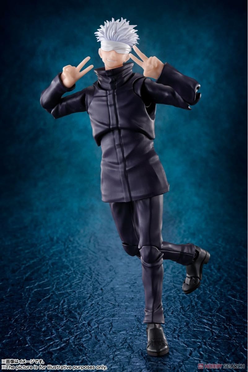 Jujutsu Kaisen 0: The Movie S.H.Figuarts Satoru Gojo Authentic 16cm Articulated Action Figure – Prequel Special Grade Sorcerer Edition