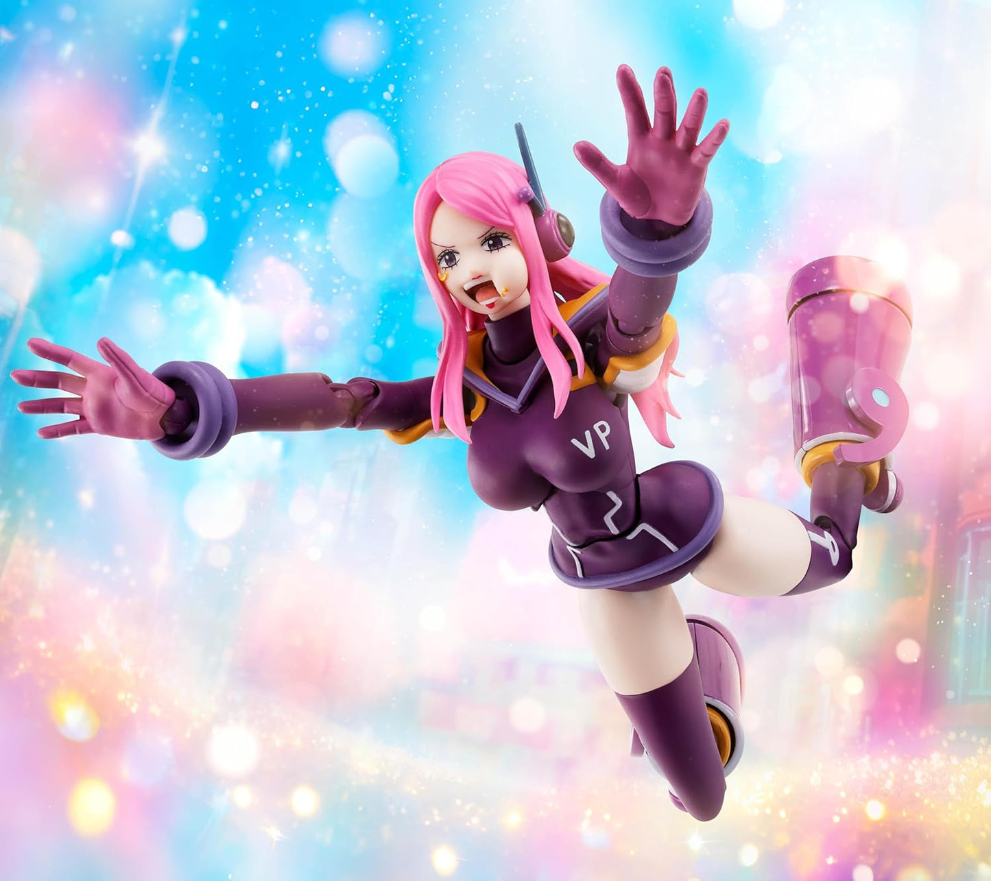 One Piece: Jewelry Bonney (Future Island Egghead Ver.) Authentic S.H. Figuarts Fully Articulated Action Figure by Bandai Spirits
