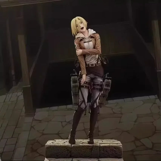 Figurine of a character in a stylized setting with dark background Attack on Titan: Annie Leonhart (Scout Regiment Veteran Edition) 28cm Premium Anime Scale Figure Statue