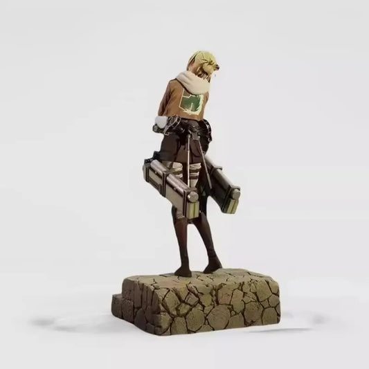 Figurine of a character standing on a rocky base with a white background Attack on Titan: Annie Leonhart (Scout Regiment Veteran Edition) 28cm Premium Anime Scale Figure Statue