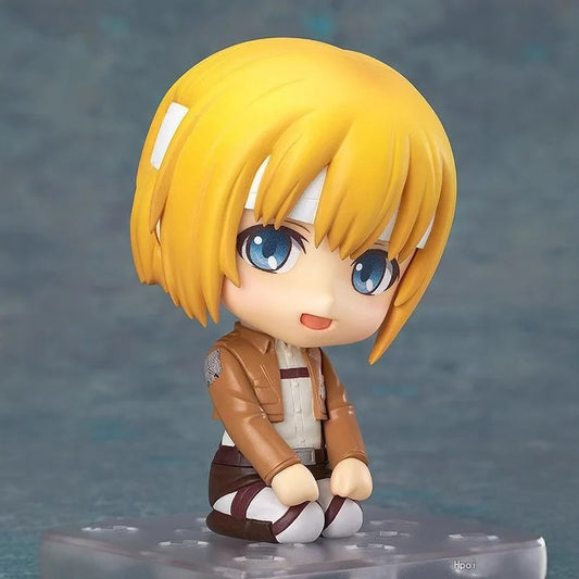 Attack on Titan: Armin Arlert (Q-Clay Series) Fully Articulated Action Figure with Interchangeable Faceplates