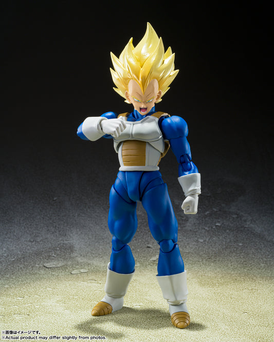 Bandai S.H.Figuarts Dragon Ball Z: Vegeta Awakened Super Saiyan Blood Authentic Premium Action Figure