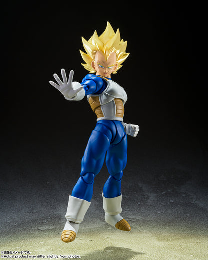 Bandai S.H.Figuarts Dragon Ball Z: Vegeta Awakened Super Saiyan Blood Authentic Premium Action Figure