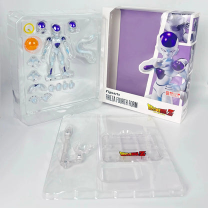 Frieza Fourth Form figurine in packaging on a white background Bandai S.H.Figuarts Dragon Ball Z: Final Form Frieza Authentic 14cm Premium Action Figure