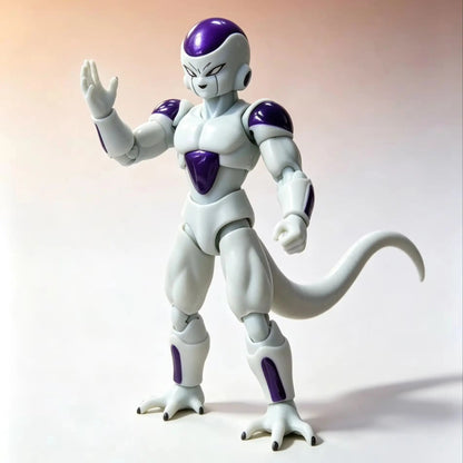 Action figure with white and purple design on a gradient background Bandai S.H.Figuarts Dragon Ball Z: Final Form Frieza Authentic 14cm Premium Action Figure