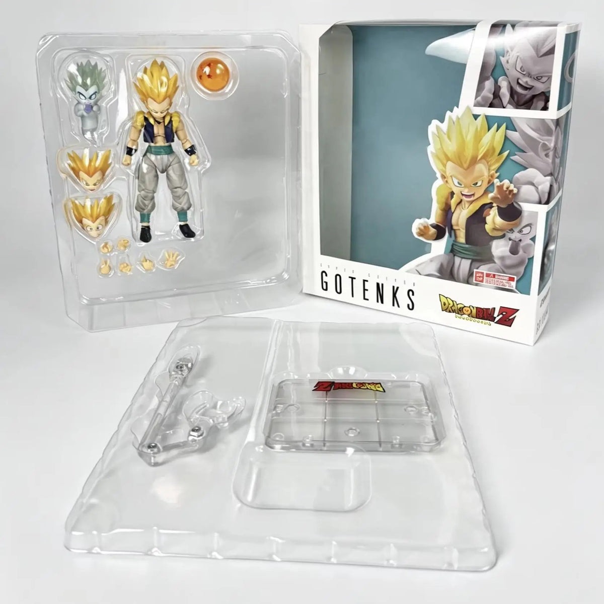 Gotenks figure in packaging with 'Dragon Ball Z' branding on a white background Bandai S.H.Figuarts Dragon Ball Z/Super: Super Saiyan Gotenks Authentic Premium Action Figure