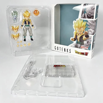 Gotenks figure in packaging with 'Dragon Ball Z' branding on a white background Bandai S.H.Figuarts Dragon Ball Z/Super: Super Saiyan Gotenks Authentic Premium Action Figure
