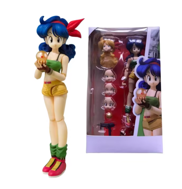 Anime character figurine with packaging on a white background Bandai S.H.Figuarts Original Dragon Ball: Launch Authentic Premium Action Figure – Dual-Personality Edition box