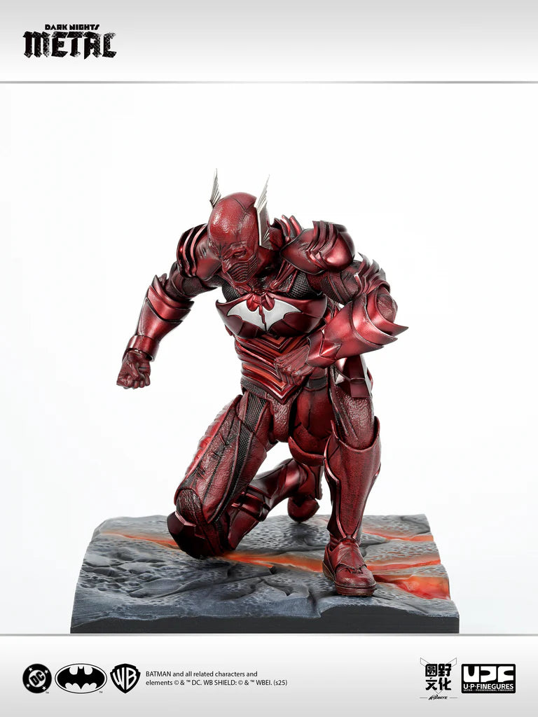 Red superhero figure on a white background with 'Dark Horse Metal' branding. Batman: Arkham Knight (Soldier Warrior Edition) 1/12 Scale Premium Action Figures by LPZZ