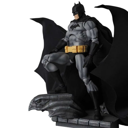 Batman figurine with cape and mask on a white background Batman: Hush (Black Version) 1/12 Scale Collectible Action Figure by CT Toys