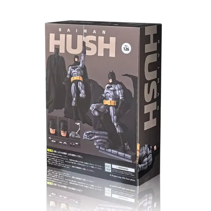 Box packaging of a Batman figure titled 'Hush' on a white background Batman: Hush (Black Version) 1/12 Scale Collectible Action Figure by CT Toys 