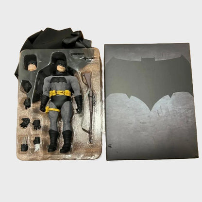 Batman action figure in packaging with a Bat logo card on a white background Batman: The Dark Knight Returns "Night Ranger" Collectible Action Figure by Joy Man Toys (JM004)