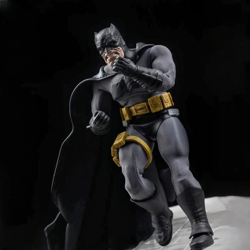Batman action figure in a dynamic pose on a dark background Batman: The Dark Knight Returns "Night Ranger" Collectible Action Figure by Joy Man Toys (JM004)