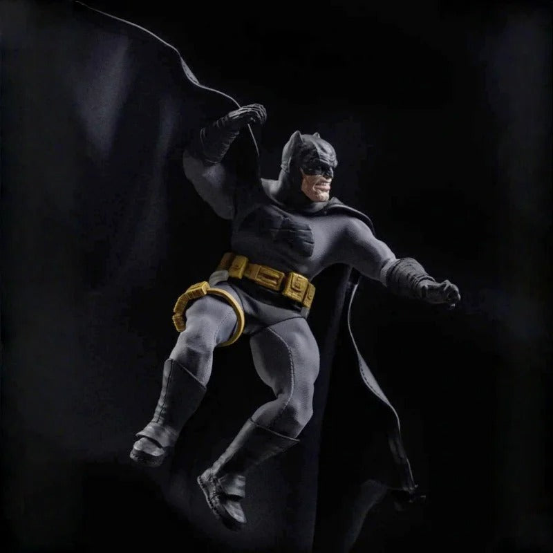 Batman action figure in a dynamic pose against a black background Batman: The Dark Knight Returns "Night Ranger" Collectible Action Figure by Joy Man Toys (JM004)