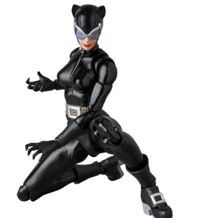 Catwoman action figure in black costume on a white background Catwoman: Hush Edition (No. 123) 1/12 Scale Collectible Action Figure