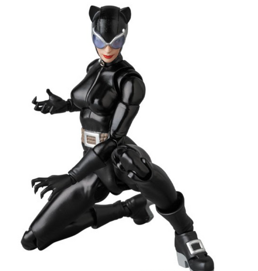 Catwoman action figure in black costume on a white background Catwoman: Hush Edition (No. 123) 1/12 Scale Collectible Action Figure