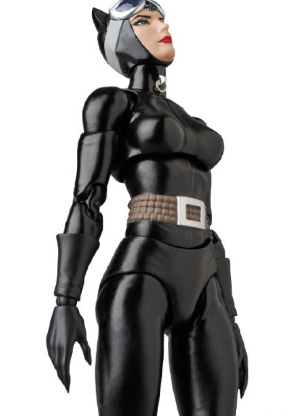 Catwoman action figure in black suit with white mask on a white background Catwoman: Hush Edition (No. 123) 1/12 Scale Collectible Action Figure