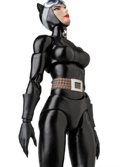 Catwoman action figure in black suit with white mask on a white background Catwoman: Hush Edition (No. 123) 1/12 Scale Collectible Action Figure