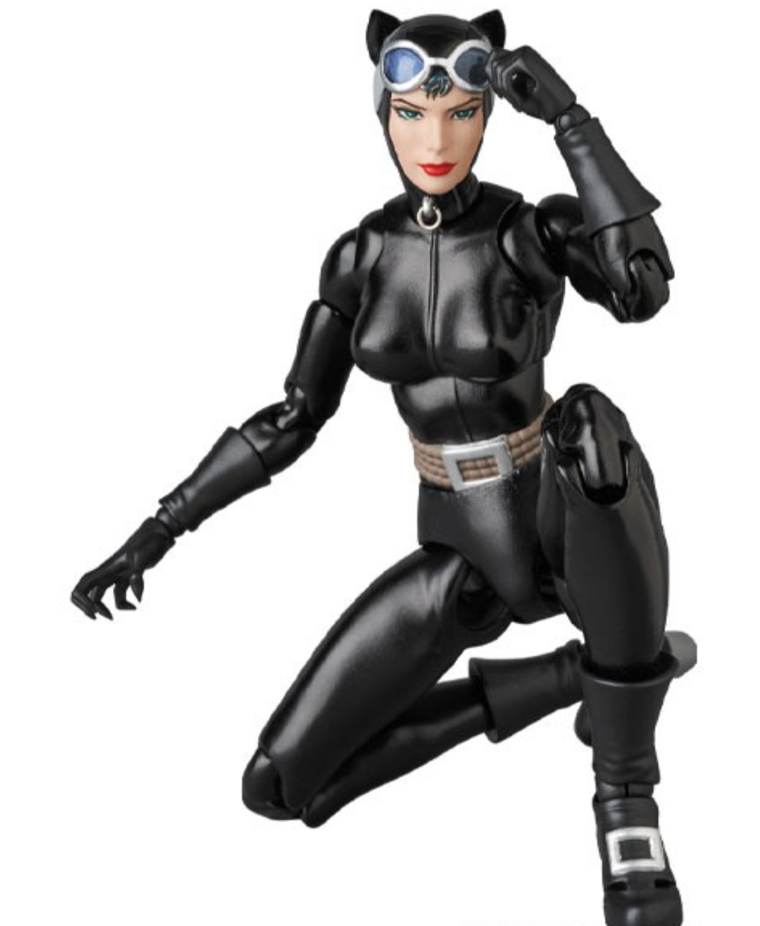 Catwoman action figure in black costume with gloves and boots on a white background Catwoman: Hush Edition (No. 123) 1/12 Scale Collectible Action Figure