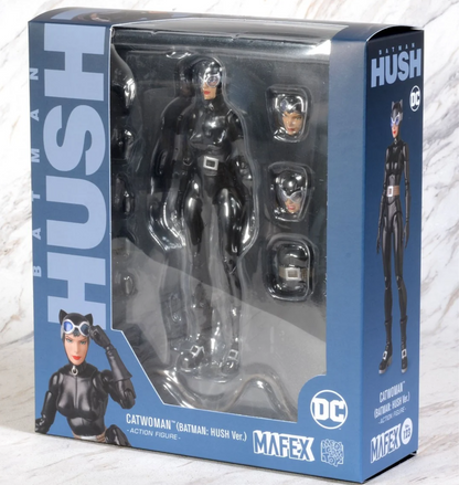Catwoman action figure in packaging with 'Hush' text and DC logo Catwoman: Hush Edition (No. 123) 1/12 Scale Collectible Action Figure
