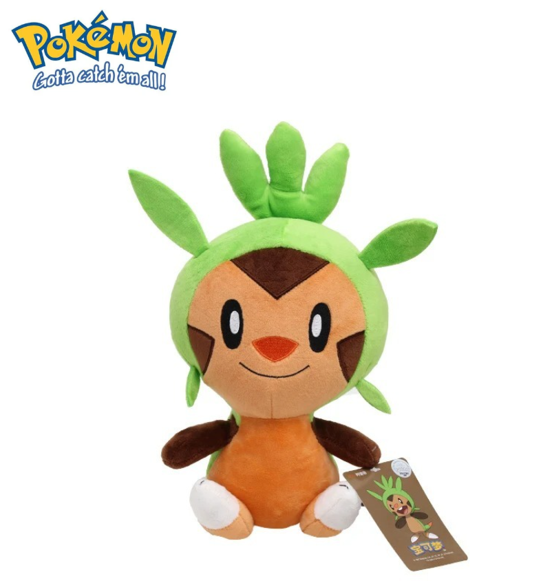 Official Pokémon Chespin Premium Cotton Plush by Titantoons – 11.5-Inch