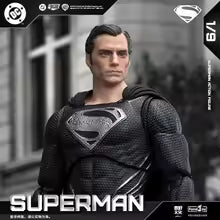 Superman action figure with detailed costume and logo, against a blurred background DC Comics Superman (Zack Snyder's Justice League Version 2.0) 1/9 Scale Premium Action Figure by FondJoy