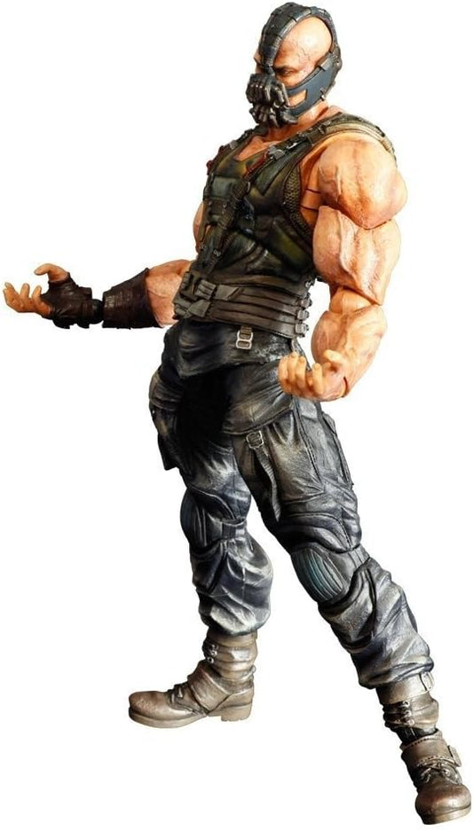 Action figure of a muscular character in tactical gear on a white background DC Comics The Dark Knight Rises: Bane Play Arts Kai 26cm Premium Action Figure by Square Enix