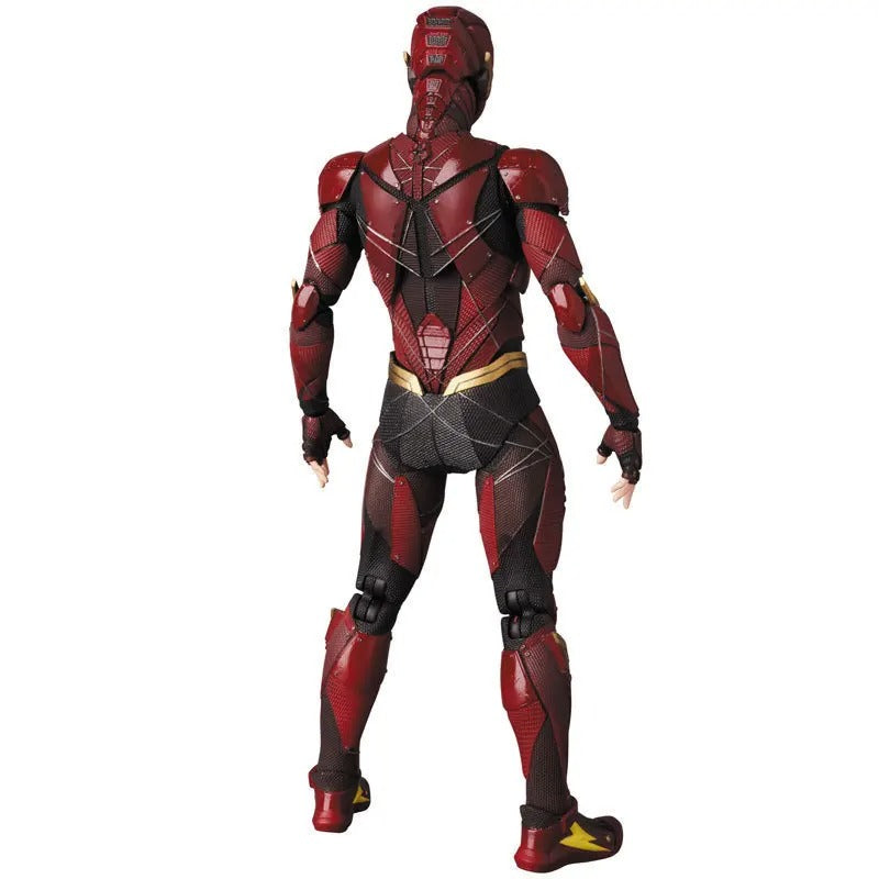 Red and black superhero costume on a white background DC Comics The Flash (Justice League Movie Series) Mafex No.058 Action Figure