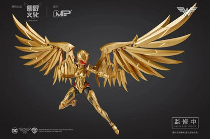 Gold angelic figure with wings on a dark background  DC Comics Wonder Woman (DC-01) 1/10 Scale Mecha-Girl Model Kit by MS General