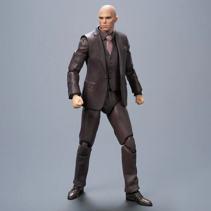 Action figure in a brown suit on a gray background DC Studios Lex Luthor (The Mastermind Edition) 1/9 Scale Premium Action Figure by FondJoy