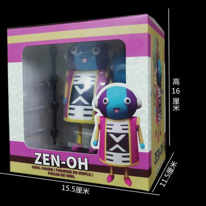 Colorful toy figure in packaging with 'ZEN-OH' branding on a black background Dragon Ball Super: Grand Zeno (Zen-Oh) 14cm Premium Vinyl Figure
