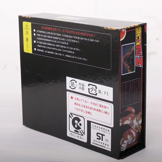 Product packaging with branding and text on a white background Dragon Ball Z: Premium 2.2-Inch Crystal Star Ball – High-Density Resin Prop Replica & Desk Display Edition