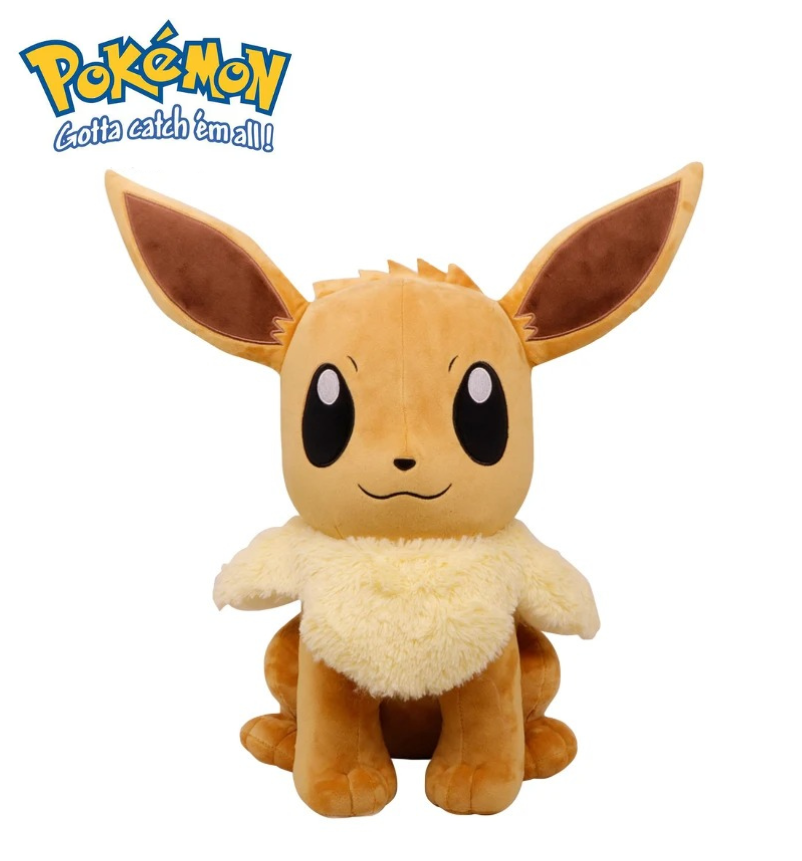 Official Pokémon Eevee Premium Cotton Plush by Titantoons – 10.5-Inch