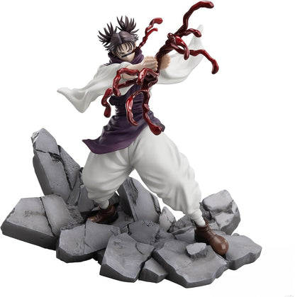 Action figure on rocky terrain with a white background JUJUTSU KAISEN Choso Authentic SEGA Luminasta Prize Figure – Shibuya Incident Arc Piercing Blood Edition Concrete Rubble Base Statue