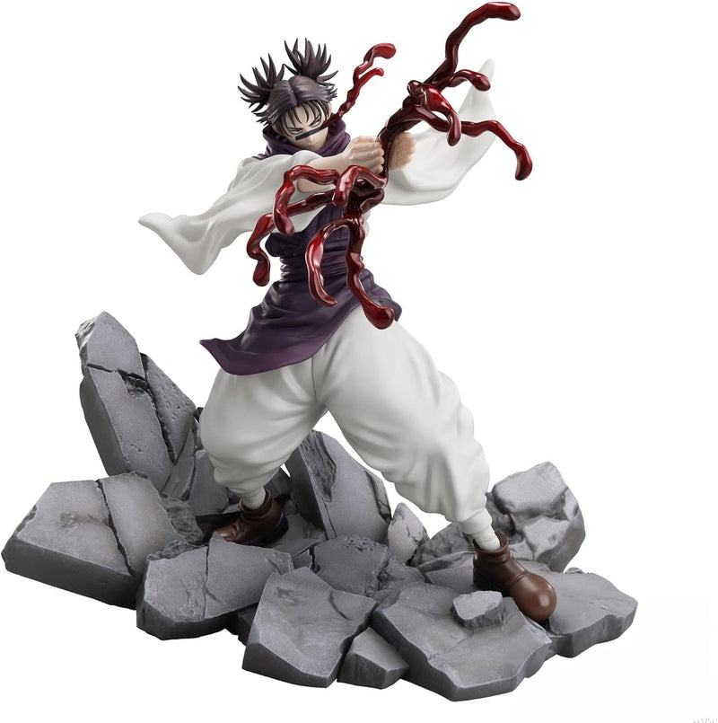 Action figure on rocky terrain with a white background JUJUTSU KAISEN Choso Authentic SEGA Luminasta Prize Figure – Shibuya Incident Arc Piercing Blood Edition Concrete Rubble Base Statue