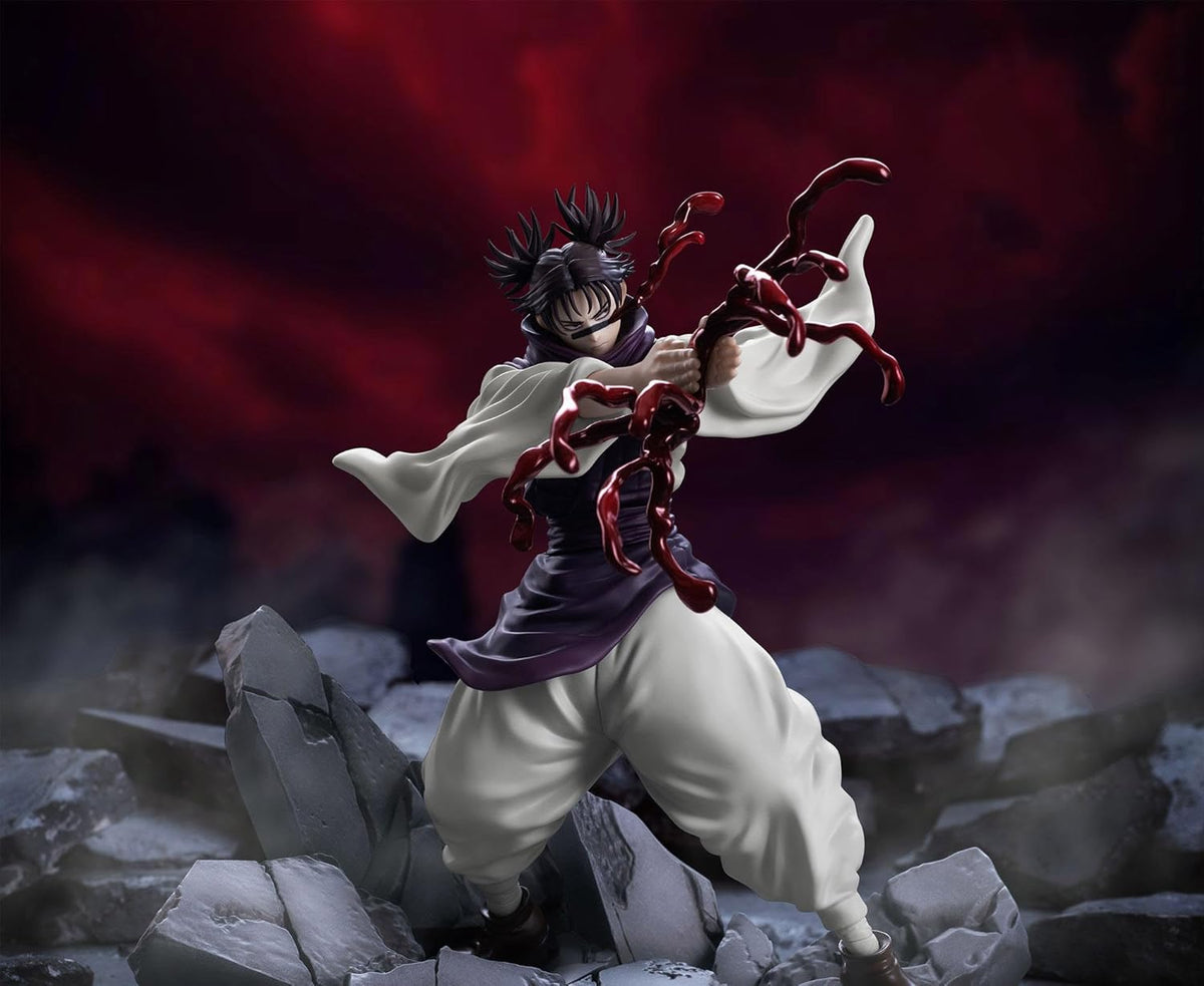 Animated character in a dynamic pose on a rock JUJUTSU KAISEN Choso Authentic SEGA Luminasta Prize Figure – Shibuya Incident Arc Piercing Blood Edition Concrete Rubble Base Statue