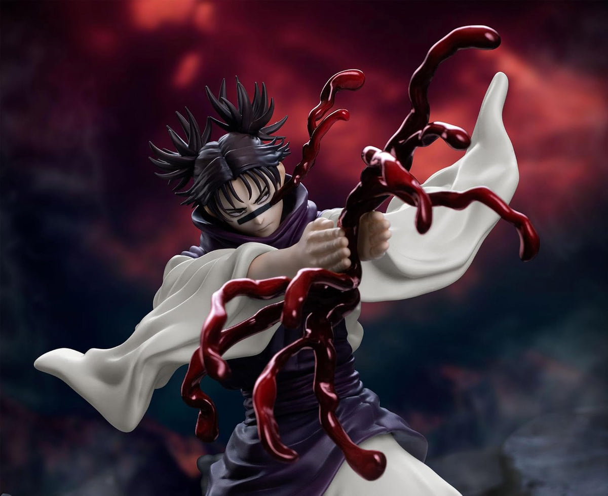 Action figure with a dynamic pose against a dark, dramatic background JUJUTSU KAISEN Choso Authentic SEGA Luminasta Prize Figure – Shibuya Incident Arc Piercing Blood Edition Concrete Rubble Base Statue closeup side