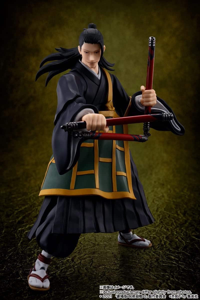 Figure of a samurai warrior a dark background Jujutsu Kaisen 0: The Movie S.H.Figuarts Suguru Geto Authentic 16cm Articulated Action Figure – Special Grade Curse User Edition