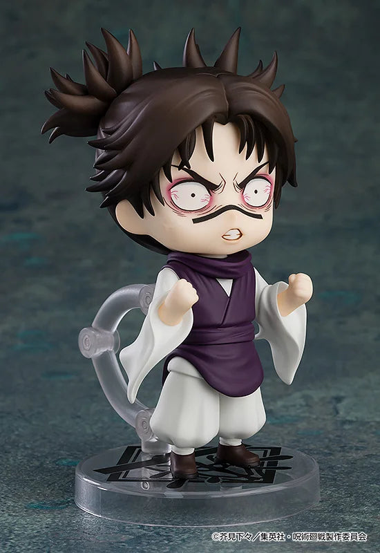 Action figure with spiky hair and a determined expression on a dark background Jujutsu Kaisen Nendoroid No. 2290 Choso Authentic 10cm Chibi Action Figure