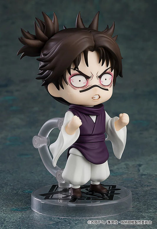 Action figure with spiky hair and a determined expression on a dark background Jujutsu Kaisen Nendoroid No. 2290 Choso Authentic 10cm Chibi Action Figure