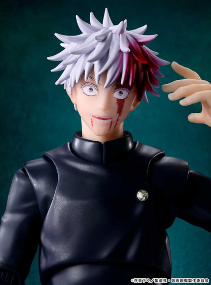 Action figure with spiky hair and black outfit against a dark background Jujutsu Kaisen S.H.Figuarts Toji Fushiguro Authentic 15cm Articulated Action Figure – Sorcerer Killer Hidden Inventory Edition