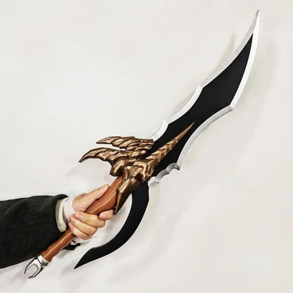 Solo Leveling 61cm Premium Wooden Replica Dagger – Authentic Shadow Monarch Cosplay & Display Weapons (Knight Killer & Kasaka's Venom Fang Variants)