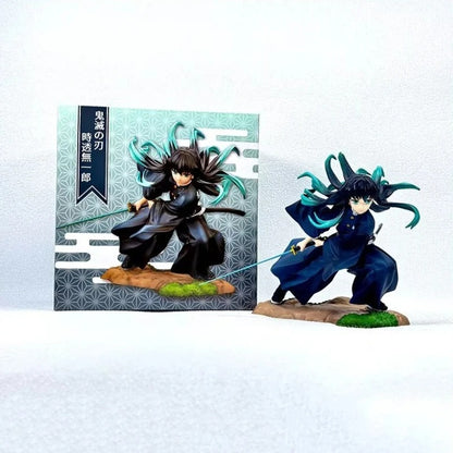Anime character figurine with packaging on a white background Kotobukiya ARTFX J Demon Slayer: Kimetsu no Yaiba Muichiro Tokito Authentic 1/8 Scale Premium Statue Figure – Mist Hashira Edition