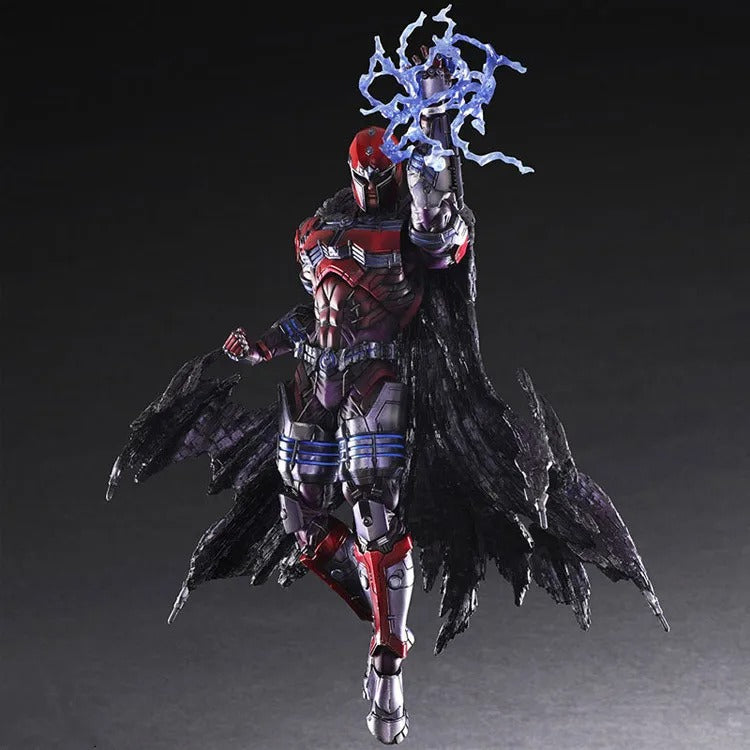 Action figure with a dark, metallic design on a gray background Marvel Universe Variant Play Arts Kai: Magneto 26cm Premium Action Figure by Square Enix