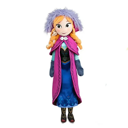 Plush toy of a character from Disney's 'Frozen' on a white background Official Disney Frozen Princess Anna Premium Cotton Plush by Titantoons – Available in 16-Inch & 20-Inch